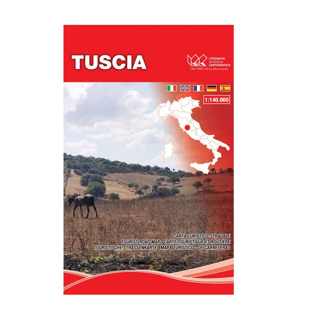 Tuscia - Carta tematica turistico stradale scala 1:140.000
