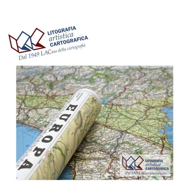 Cina - Carta murale stradale internazionale 82 x 112 cm scala 1:1.000.000