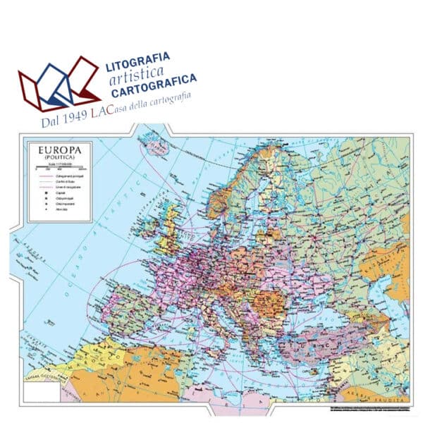 Europa - Carte scolastiche da banco A3 scala 1:17.000.000 - immagine 2
