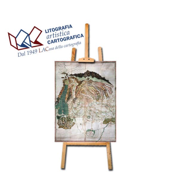 Almagià - Carte antiche 115 x 150 cm