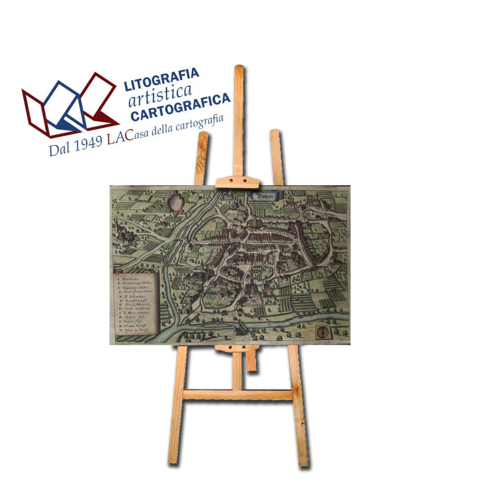 Bolzano Probst - Carte antiche 48 x 76 cm