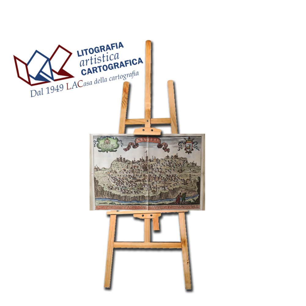 Matera Pacichelli - Carte antiche 21 x 22 cm
