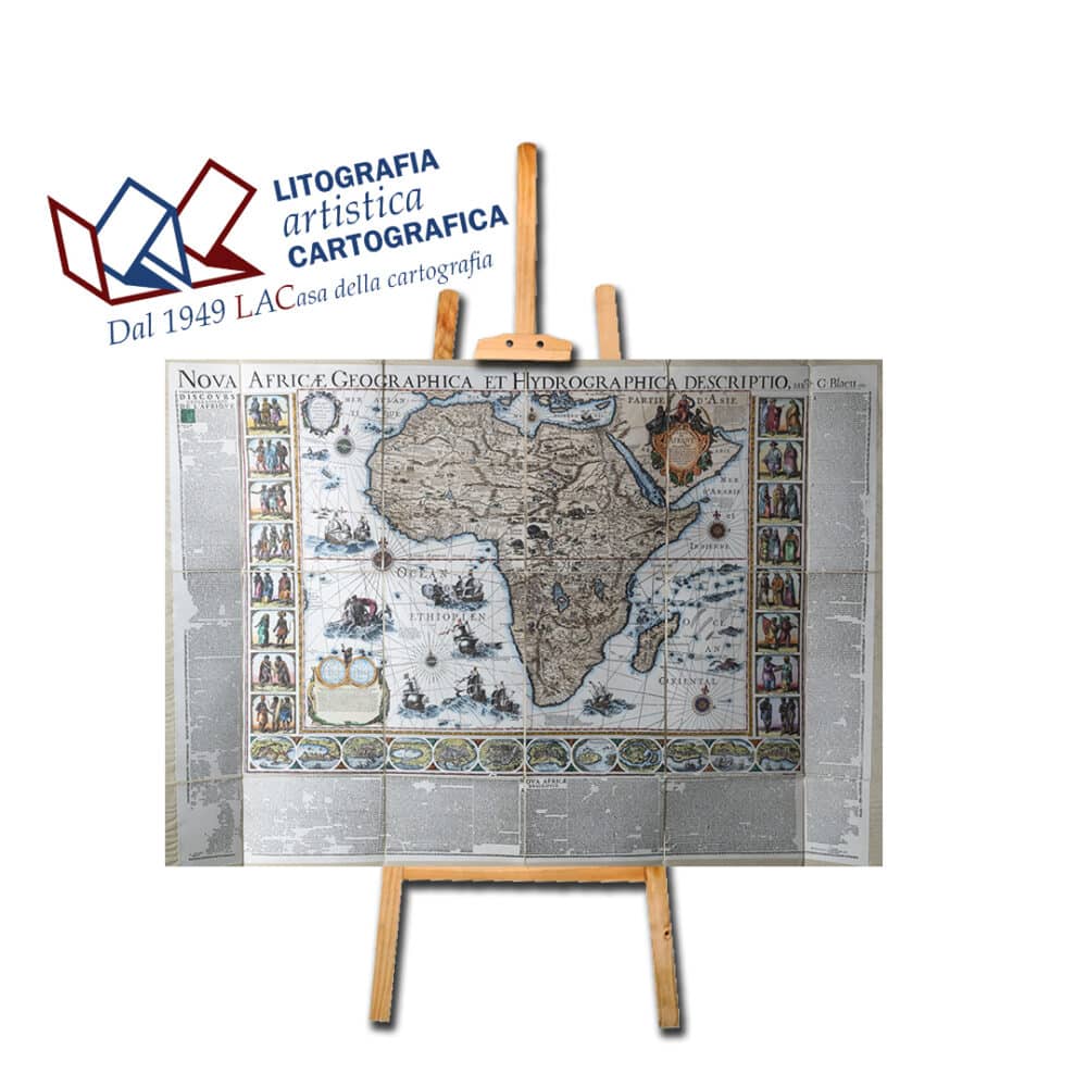 Nova Africa Blaeu - Carte antiche 126 x 180 cm