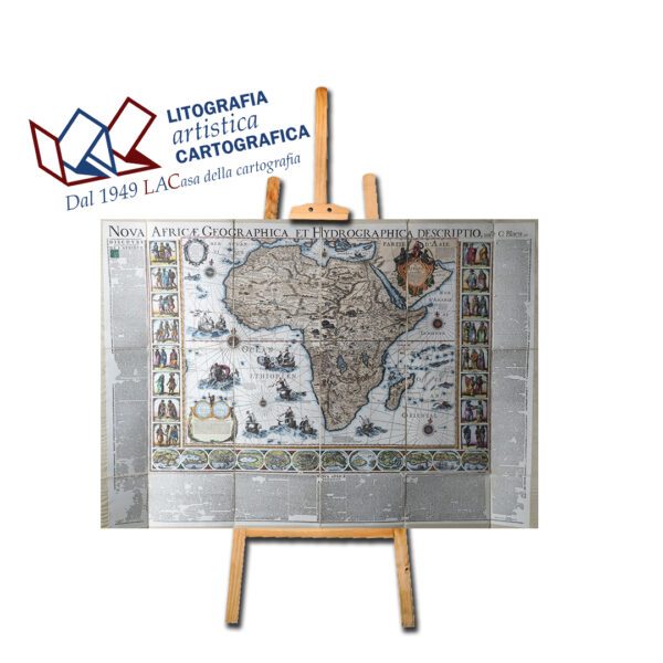 Nova Africa Blaeu - Carte antiche 126 x 180 cm