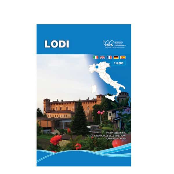 Pianta della città di Lodi - carta tematica stradale scala 1:8.000