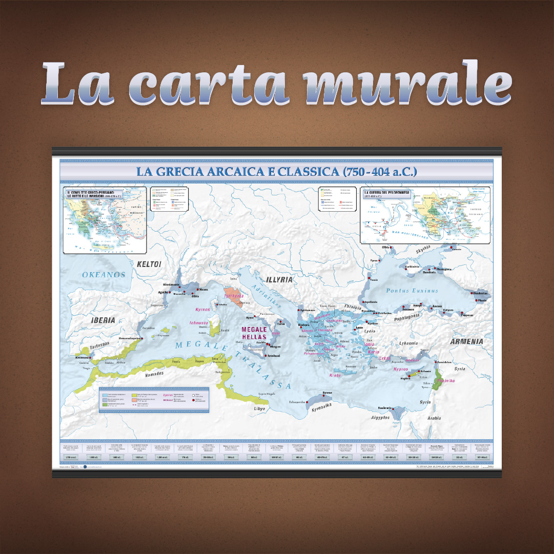 La Grecia Arcaica e Classica (750 - 404 a.C.) - Carte scolastiche murali 140 x 100 cm - immagine 2