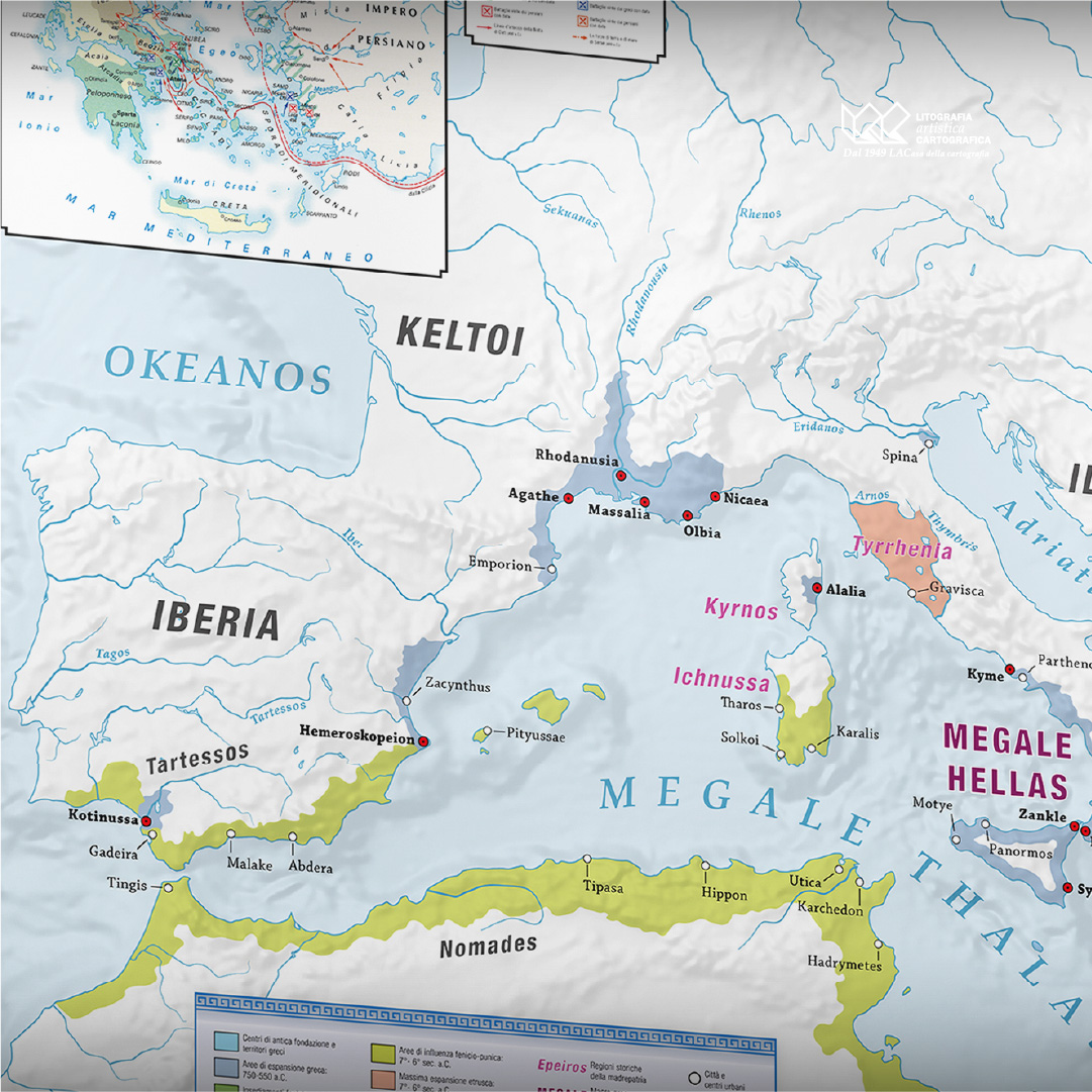 La Grecia Arcaica e Classica (750 - 404 a.C.) - Carte scolastiche murali 140 x 100 cm - immagine 4