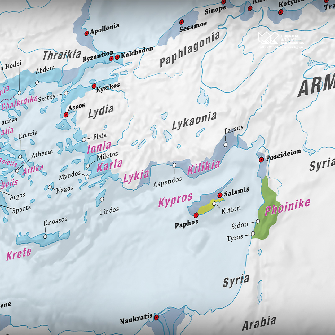 La Grecia Arcaica e Classica (750 - 404 a.C.) - Carte scolastiche murali 140 x 100 cm - immagine 6