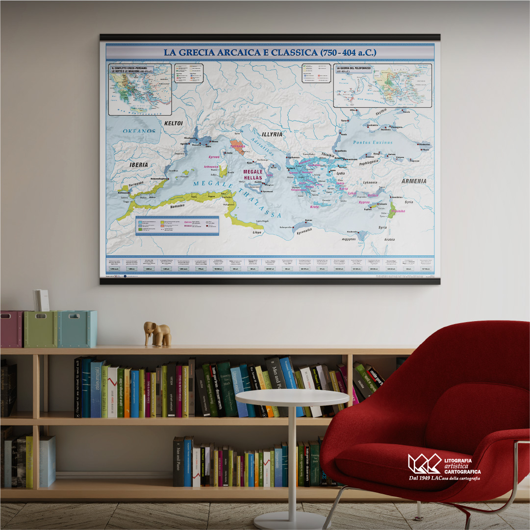 La Grecia Arcaica e Classica (750 - 404 a.C.) - Carte scolastiche murali 140 x 100 cm - immagine 8