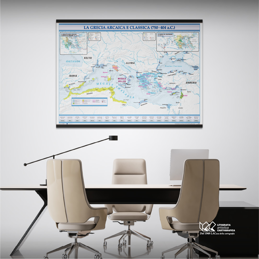 La Grecia Arcaica e Classica (750 - 404 a.C.) - Carte scolastiche murali 140 x 100 cm - immagine 9